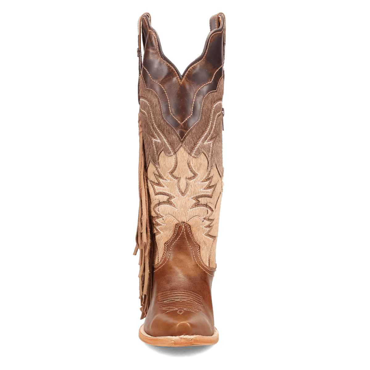 Dayla Leather Boot - Tan, front angle