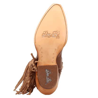 Dayla Leather Boot - Tan, outsole angle
