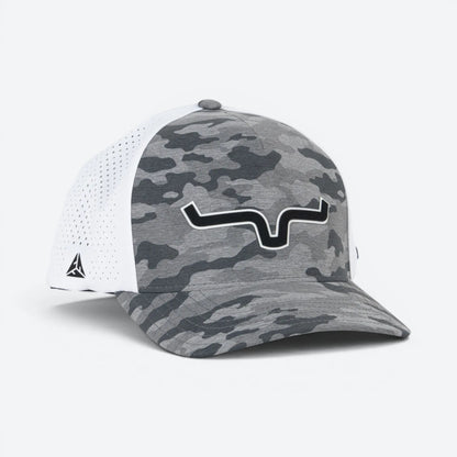 Kimes Ranch Estrada Trucker Hat Grey Heather camo snapback