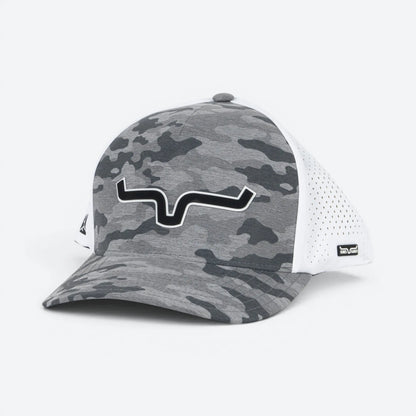 Kimes Ranch Estrada Trucker Hat Grey Heather back view