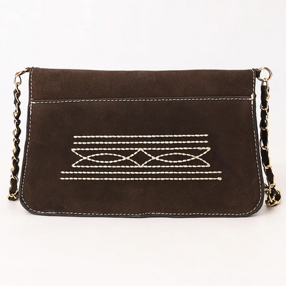 American Darling Brown Suede Western Crossbody Bag with Embroidery Last Rodeo Western Wear & Hat Bar