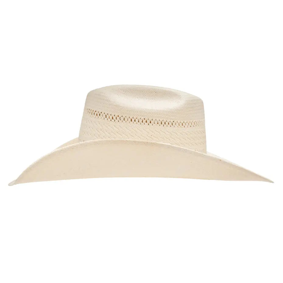 Resistol Natural Shantung Straw Cowboy Hat Side View – Last Rodeo