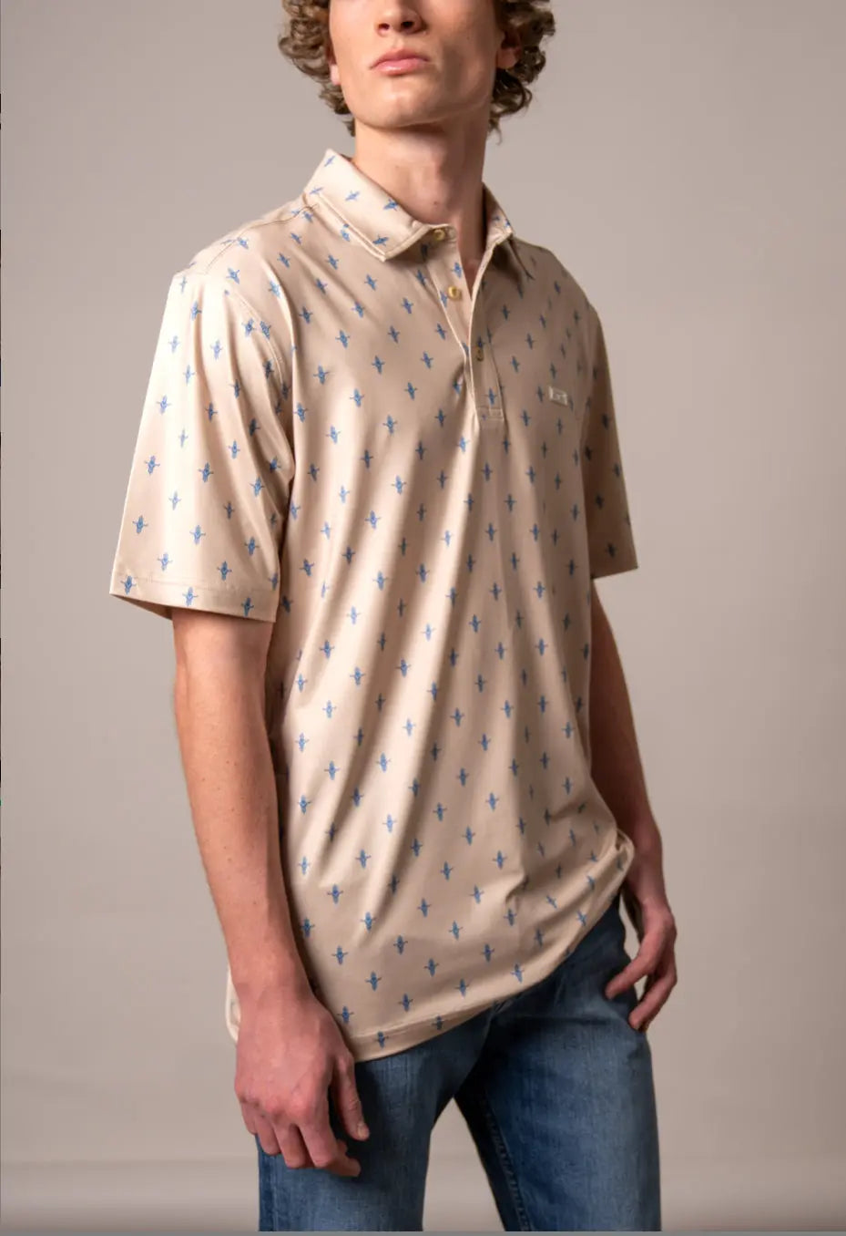 Kimes Ranch “Bartram” Performance Polo Natural Kimes Ranch