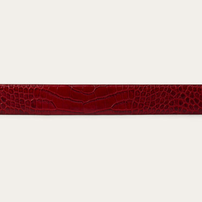 Stetson Women’s Croco Print Tapered Leather Belt – Red Last Rodeo Western Wear & Hat Bar