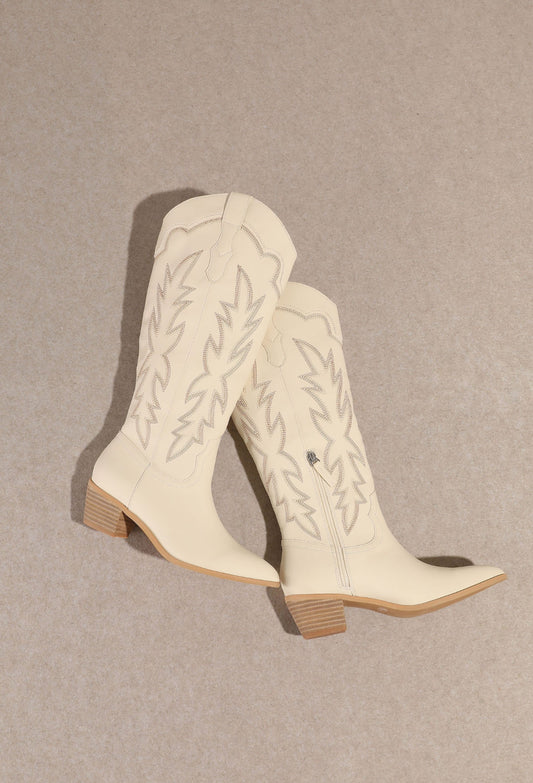 Dusty Trail Cream Cowgirl Boots – Western Boots for Women