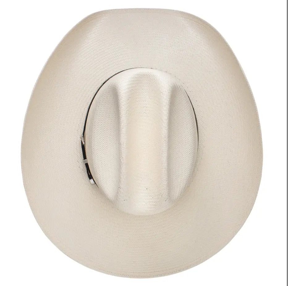 Resistol George Strait 20X Straw Cowboy Hat Ostrich Band Detail – Last Rodeo