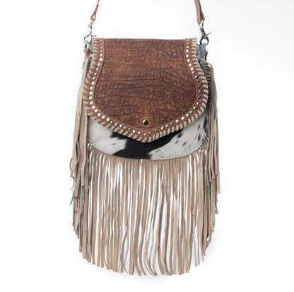 Myra Bag Western Cowhide Fringe Crossbody Bag – Brown Last Rodeo Western Wear & Hat Bar