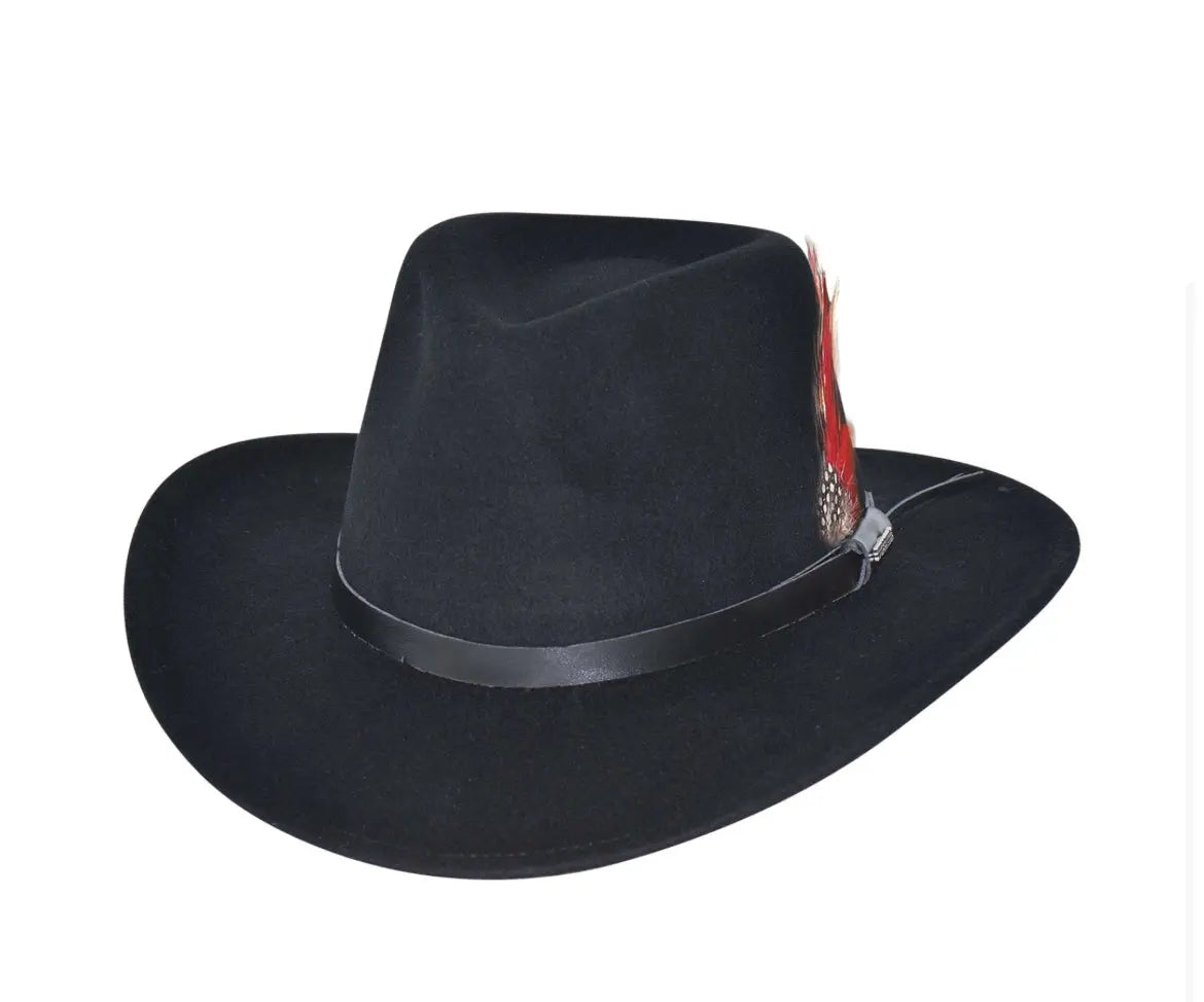Voyager Black Crushable Wool Hat Last Rodeo Western Wear & Hat Bar
