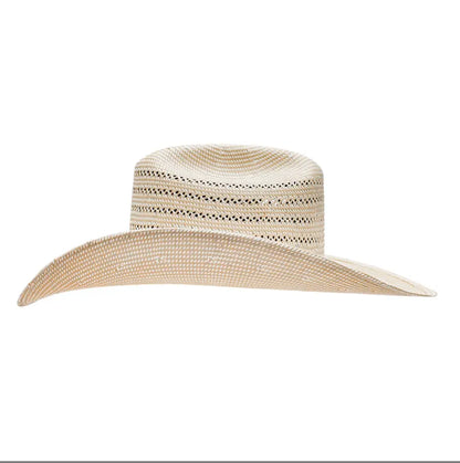 Resistol 20X Natural Straw Cowboy Hat 4.5 Inch Brim Side View – Last Rodeo