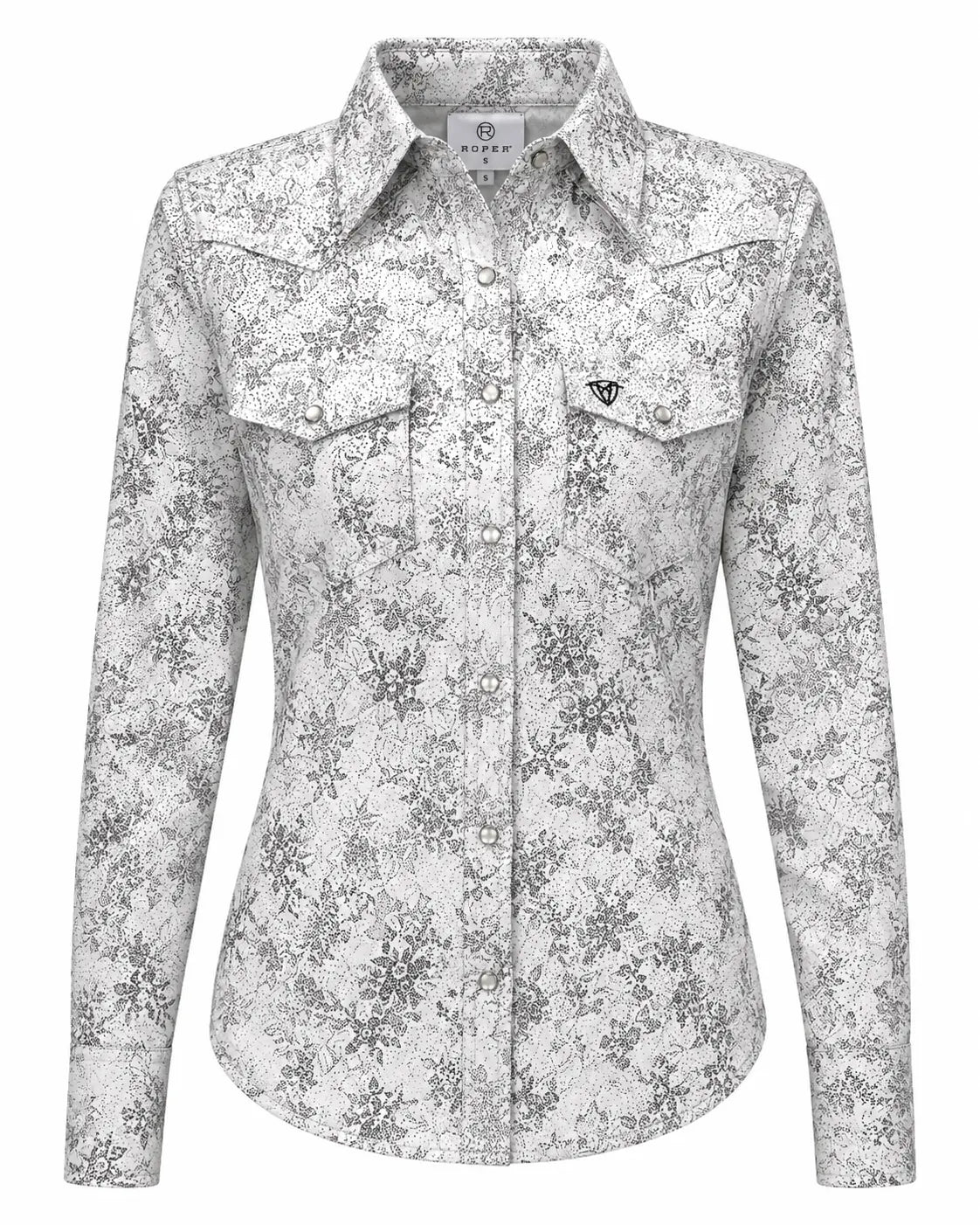Women’s White Floral Western Snap Shirt Last Rodeo Western Wear & Hat Bar