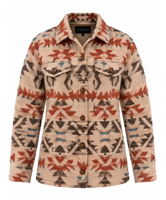 Red Rock Canyon Aztec Button-Up Jacket Last Rodeo Western Wear & Hat Bar