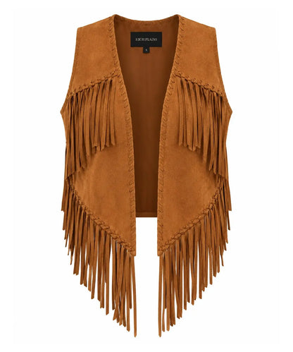 High Plains Fringe Suede Western Vest Last Rodeo Western Wear & Hat Bar
