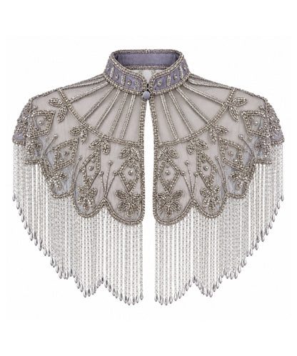 Women’s Silver Beaded Fringe Western Cape Western Fashion