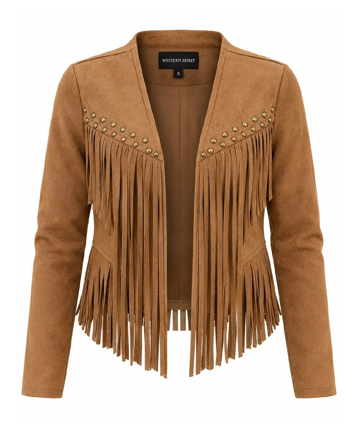 Western Spirit Suede Fringe Jacket Rosa Clothing