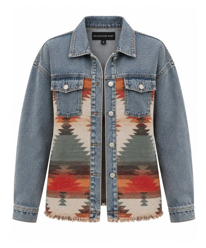 Backcountry Spirit Denim Aztec Jacket MontanaCo
