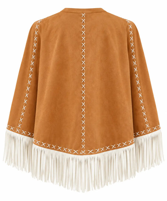 Western Fringe Cape Jacket for Women | Last Rodeo Last Rodeo Western Wear & Hat Bar