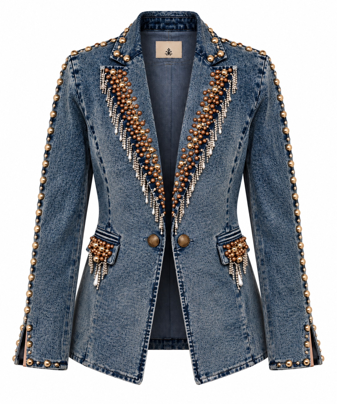 Women’s Western Rhinestone & Studded Denim Jacket Last Rodeo Western Wear & Hat Bar