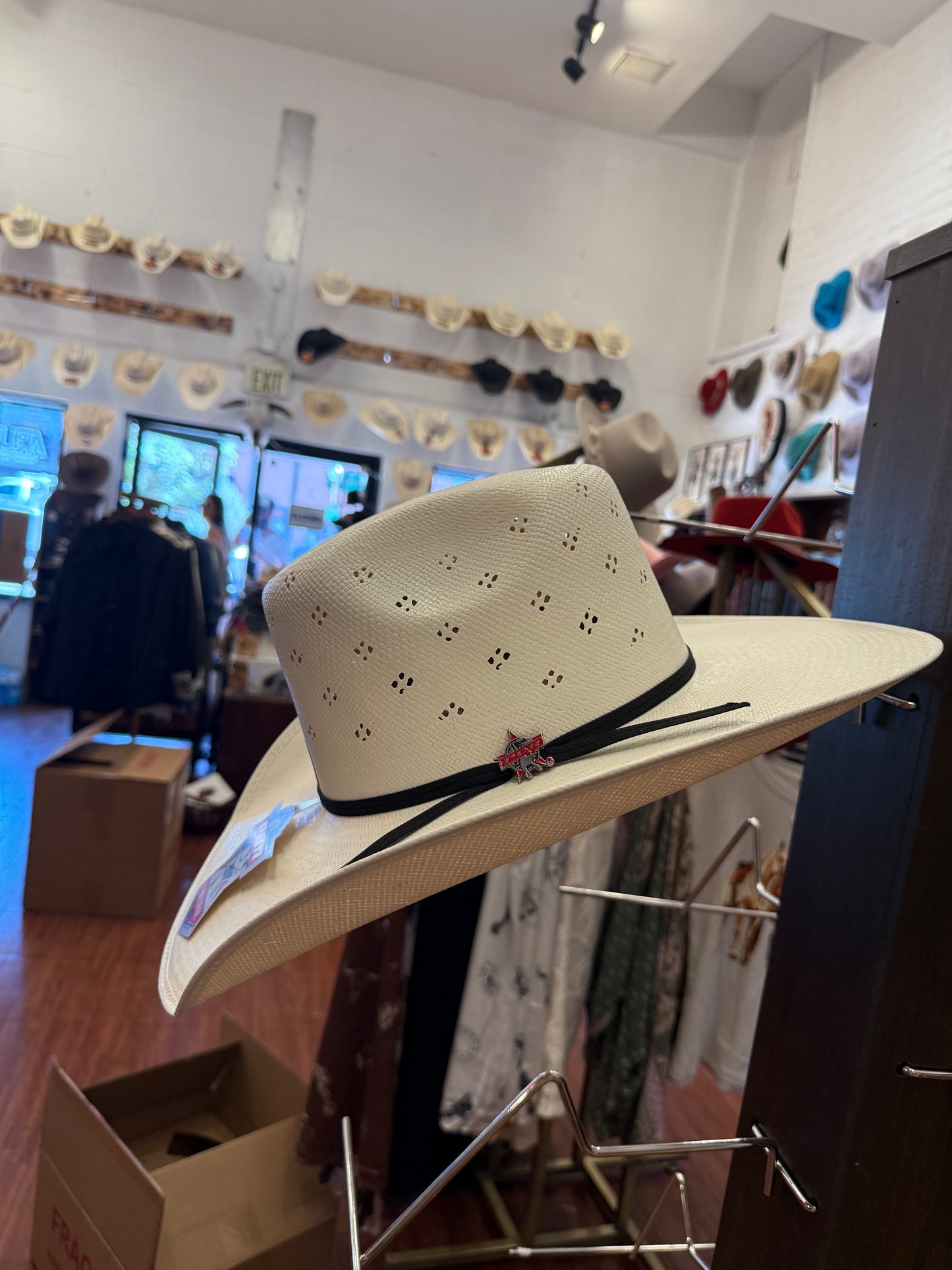 PBR by Bullhide 100X Straw Cowboy Hat – Official Professional Bull Riders Western Hat Last Rodeo Western Wear & Hat Bar