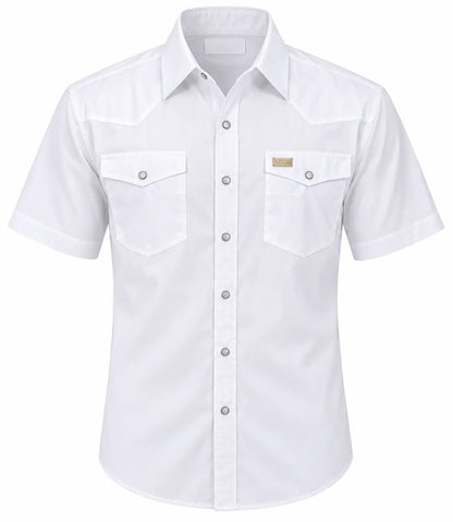 Kimes Ranch Rio Short Sleeve Western Shirt – White Kimes Ranch