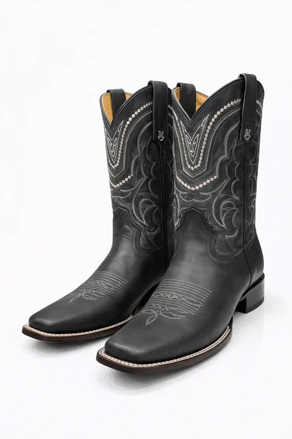 Midnight Rider Black Cowboy Boots Last Rodeo Western Wear & Hat Bar