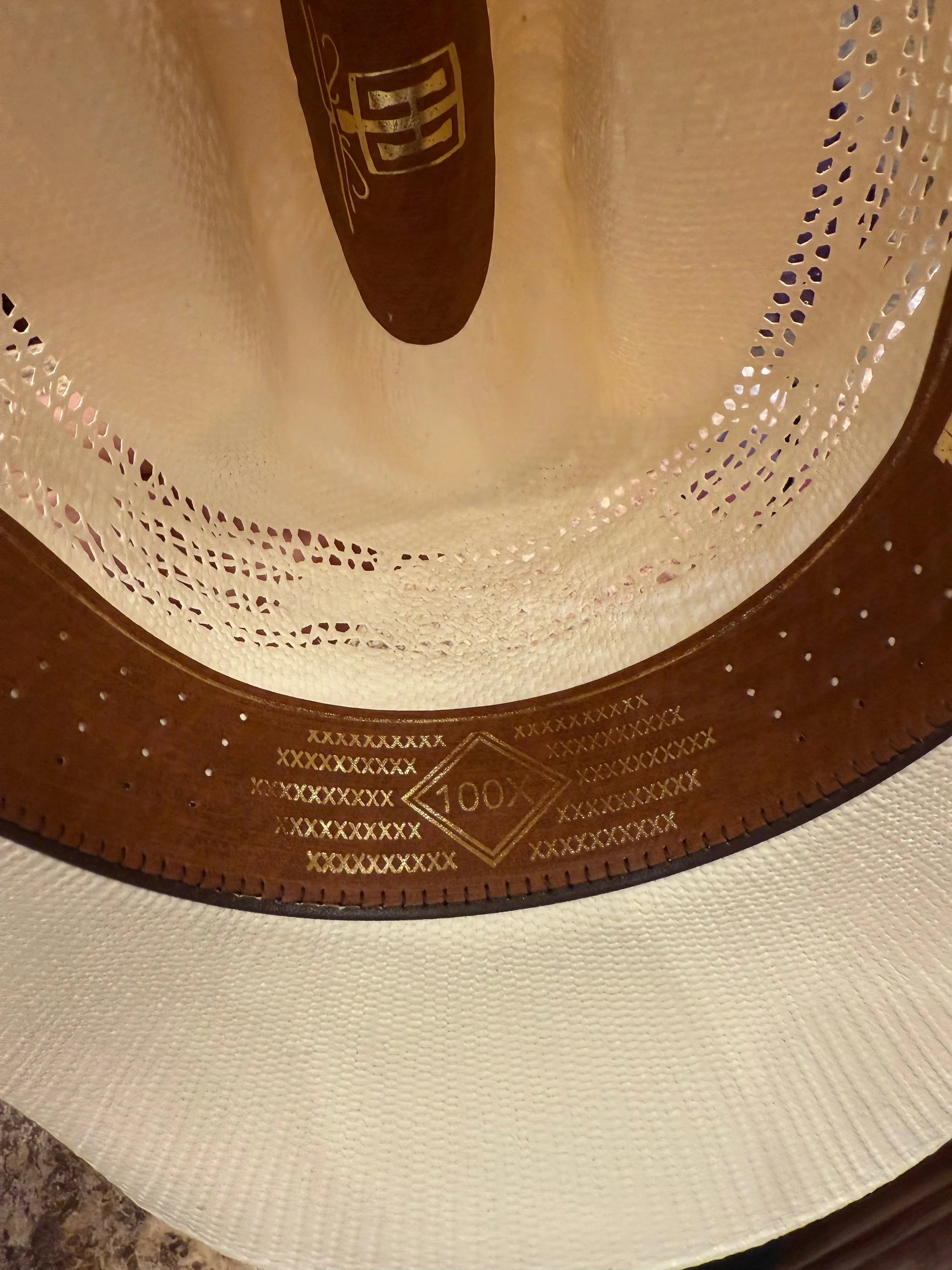 Natural Straw Cowboy Hat Ventilated On Head Shot – Last Rodeo