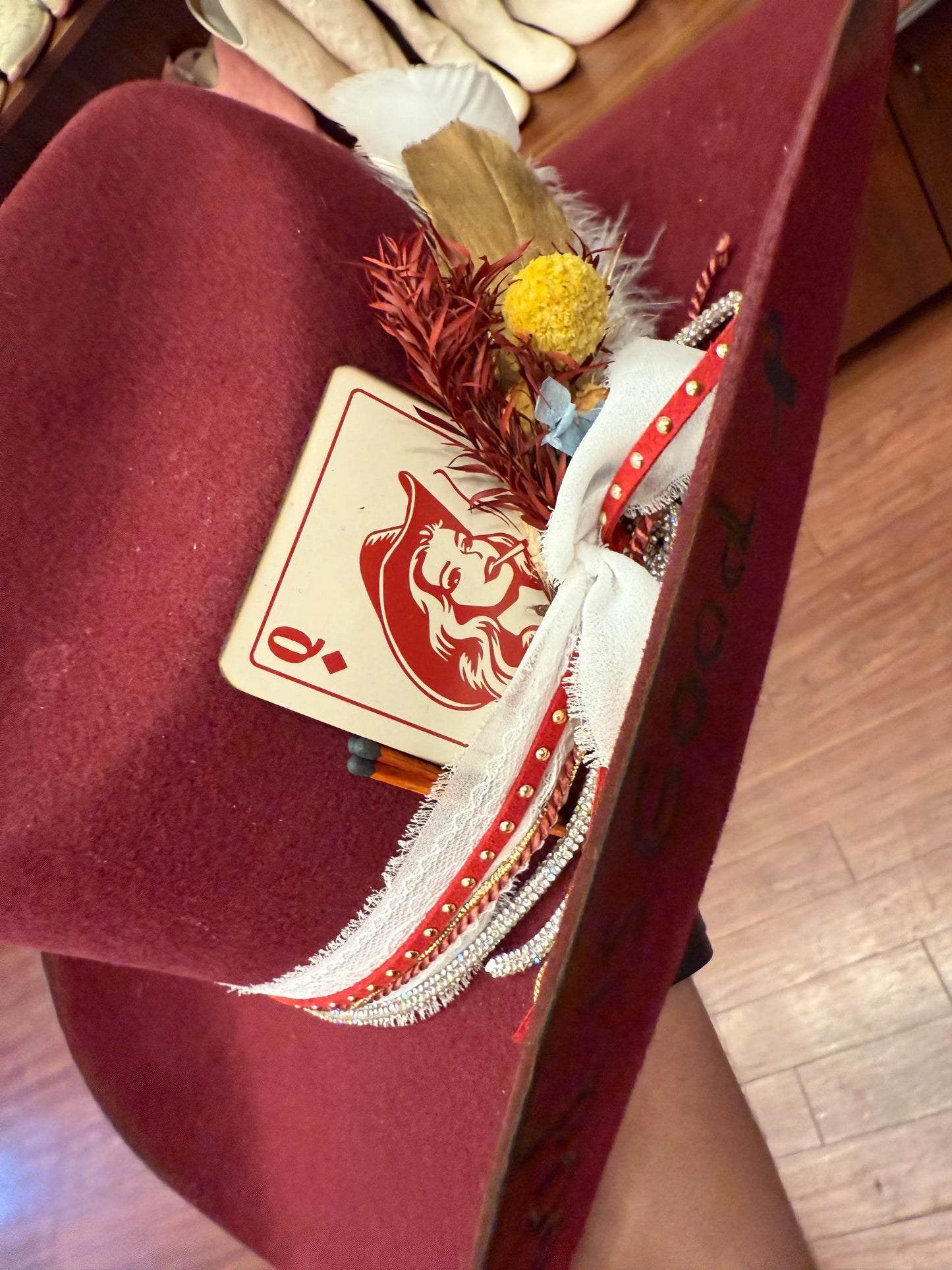 “God Is Good” Custom Burgundy Cowboy Hat – Handcrafted Western Statement Last Rodeo Western Wear & Hat Bar