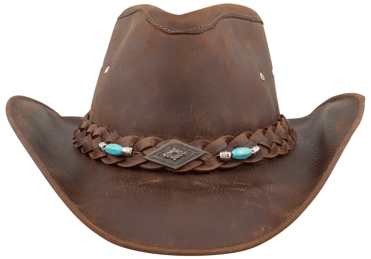 Bullhide Royston Leather Hat - Brown Last Rodeo Western Wear & Hat Bar
