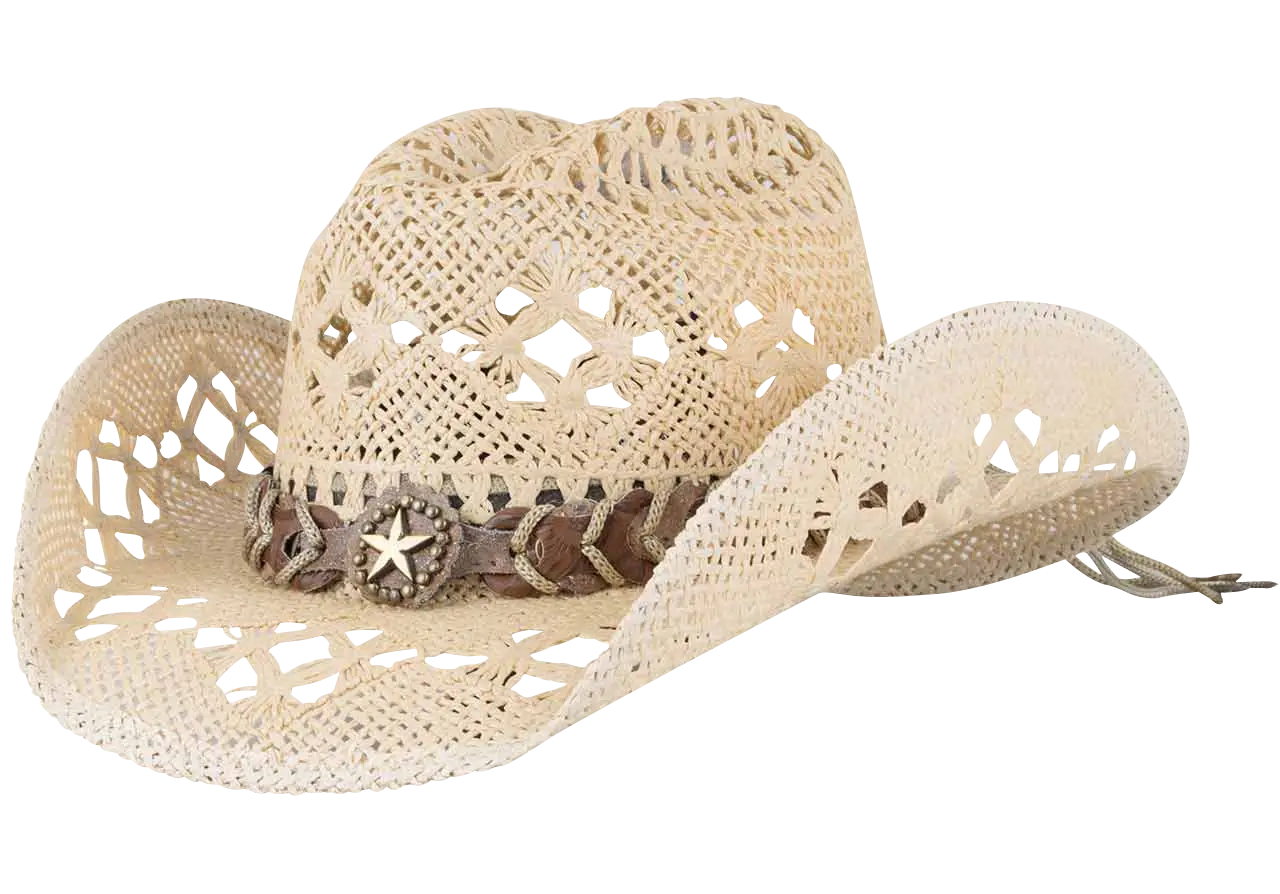 Bullhide Naughty Girl Straw Cowboy Hat Womens Ventilated Front View – Buy Online at Last Rodeo