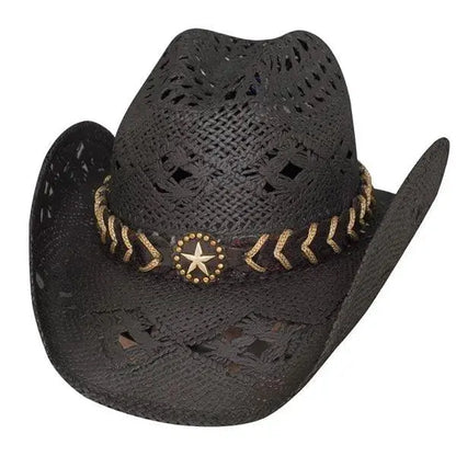 Bullhide Naughty Girl Straw Cowboy Hat Natural Color on Head – Last Rodeo