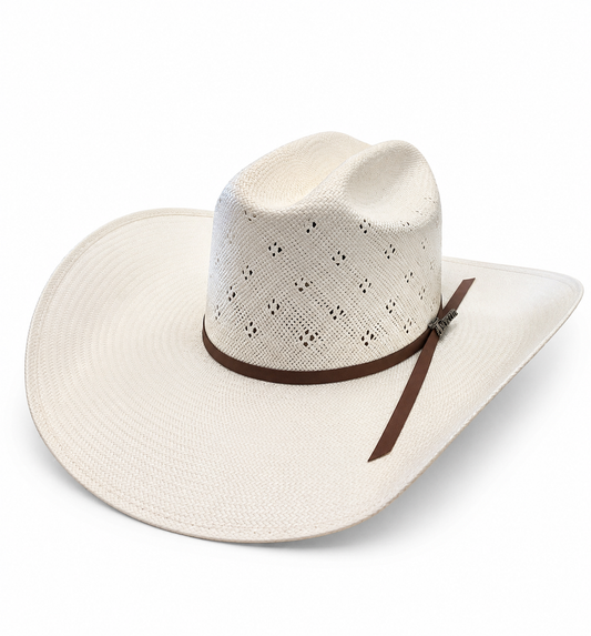 Twister 20X Straw Cowboy Hat – Vent Crown, 4 1/2” Crown, 4 1/4” Brim | Classic Western Straw Hat