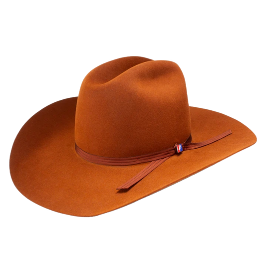 Resistol Wright Legend 6X Rust Cowboy Hat – Unisex Fur Felt Western Hat