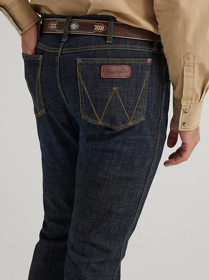 Wrangler Men’s Retro Slim Fit Bootcut Jeans Dark Wash Western Denim Last Rodeo Western Wear & Hat Bar