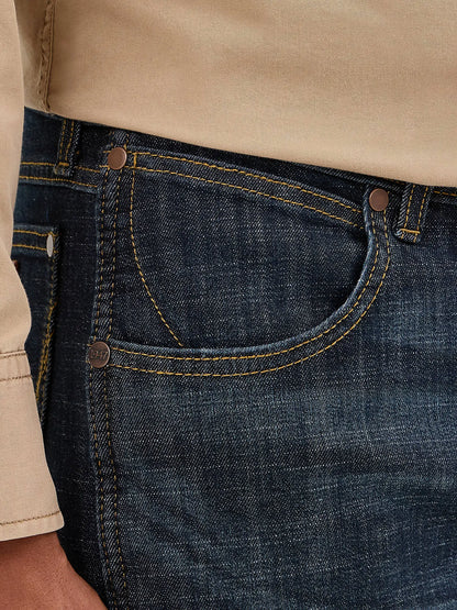 Wrangler Men’s Retro Slim Fit Bootcut Jeans Dark Wash Western Denim Last Rodeo Western Wear & Hat Bar