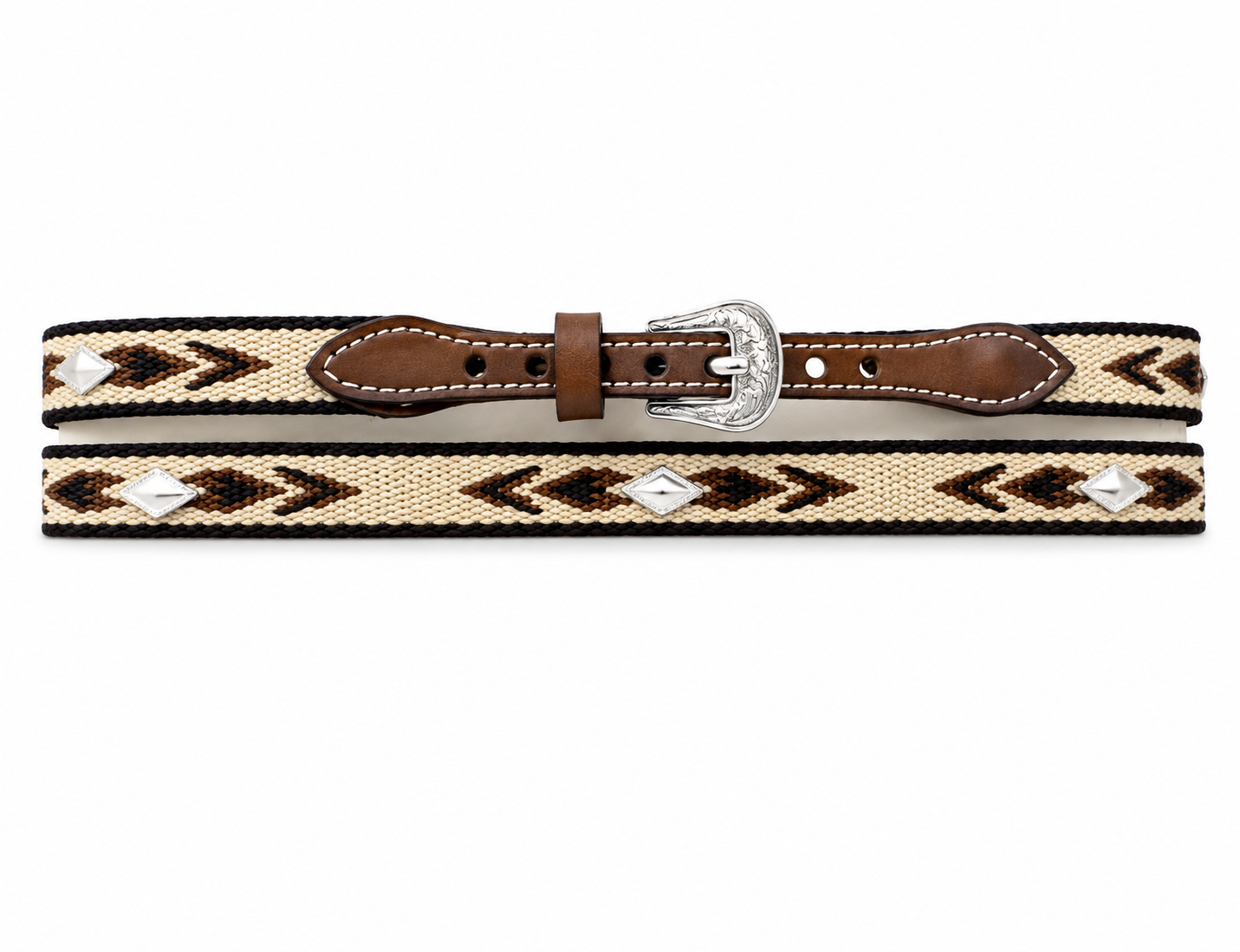 Leather cowboy hat band with conchos – Western hat band at Last Rodeo Western Wear