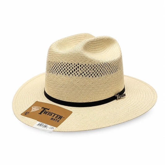 Twister 30X Straw Open Road Hat – 2.75” Brim | 4.5” Crown | Natural Straw Cowboy Hat