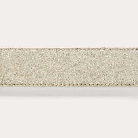 Stetson x THE GREAT. Women’s Western Narrow Suede Belt – Cream Last Rodeo Western Wear & Hat Bar