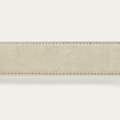 Stetson x THE GREAT. Women’s Western Narrow Suede Belt – Cream Last Rodeo Western Wear & Hat Bar