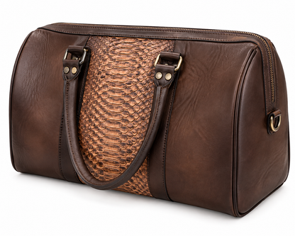 Genuine Python Leather Western Duffle Bag – Brown Last Rodeo Western Wear & Hat Bar