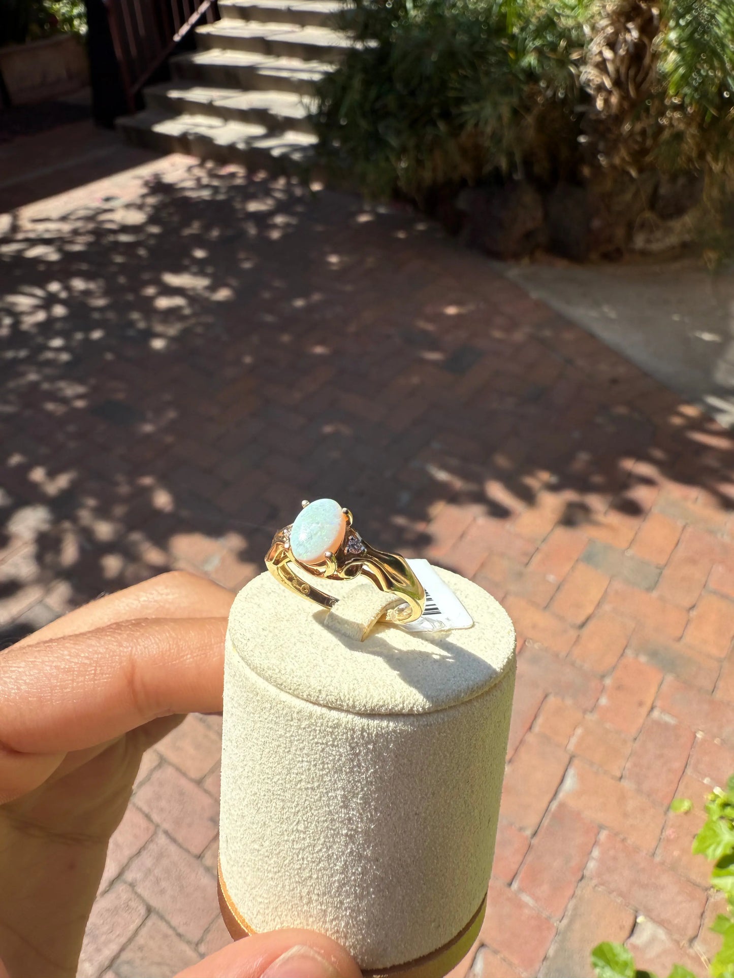 Royal Natural Opal Diamond Ring – 14K Gold Last Rodeo Western Wear & Hat Bar