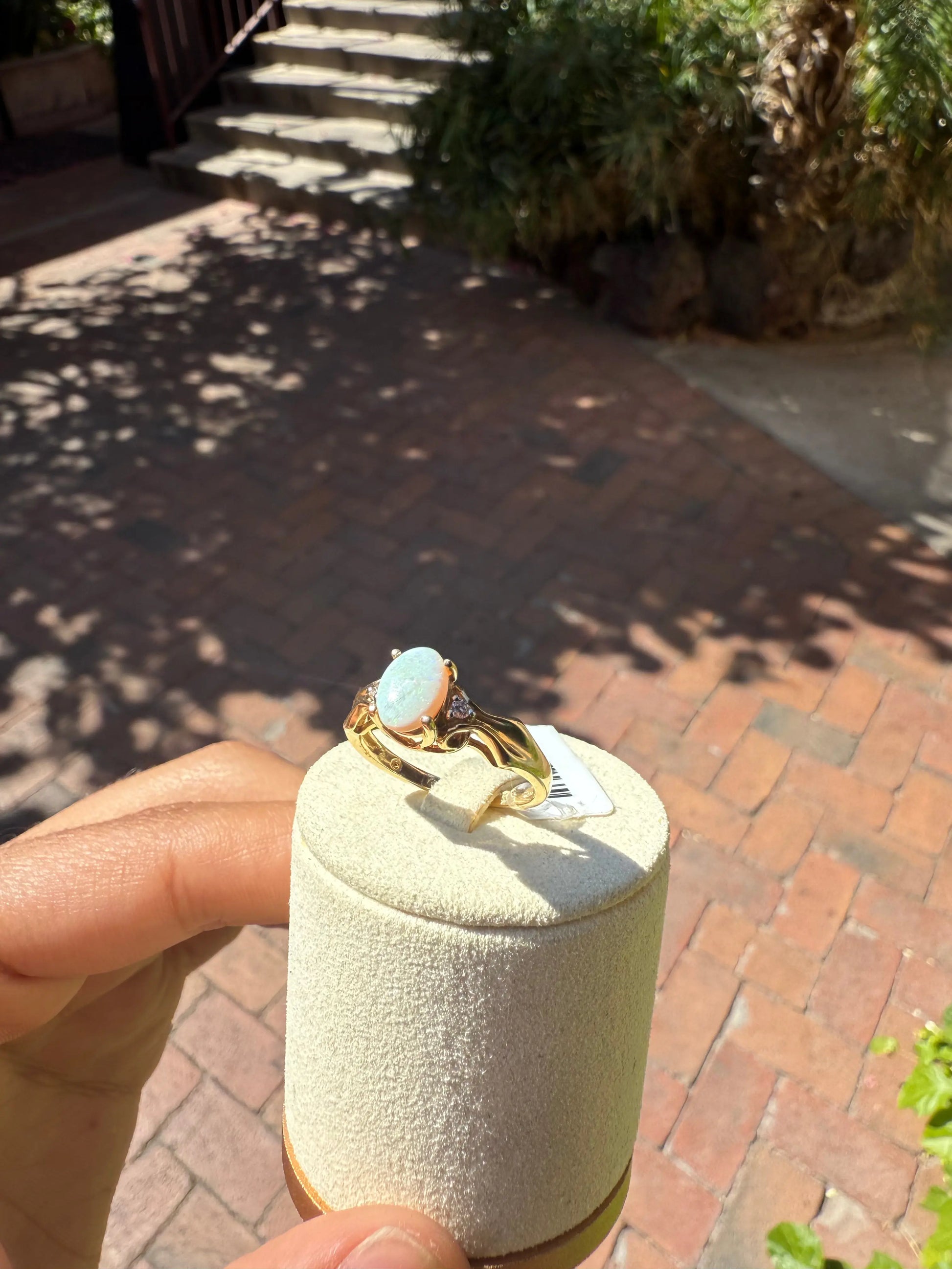Royal Natural Opal Diamond Ring – 14K Gold Last Rodeo Western Wear & Hat Bar
