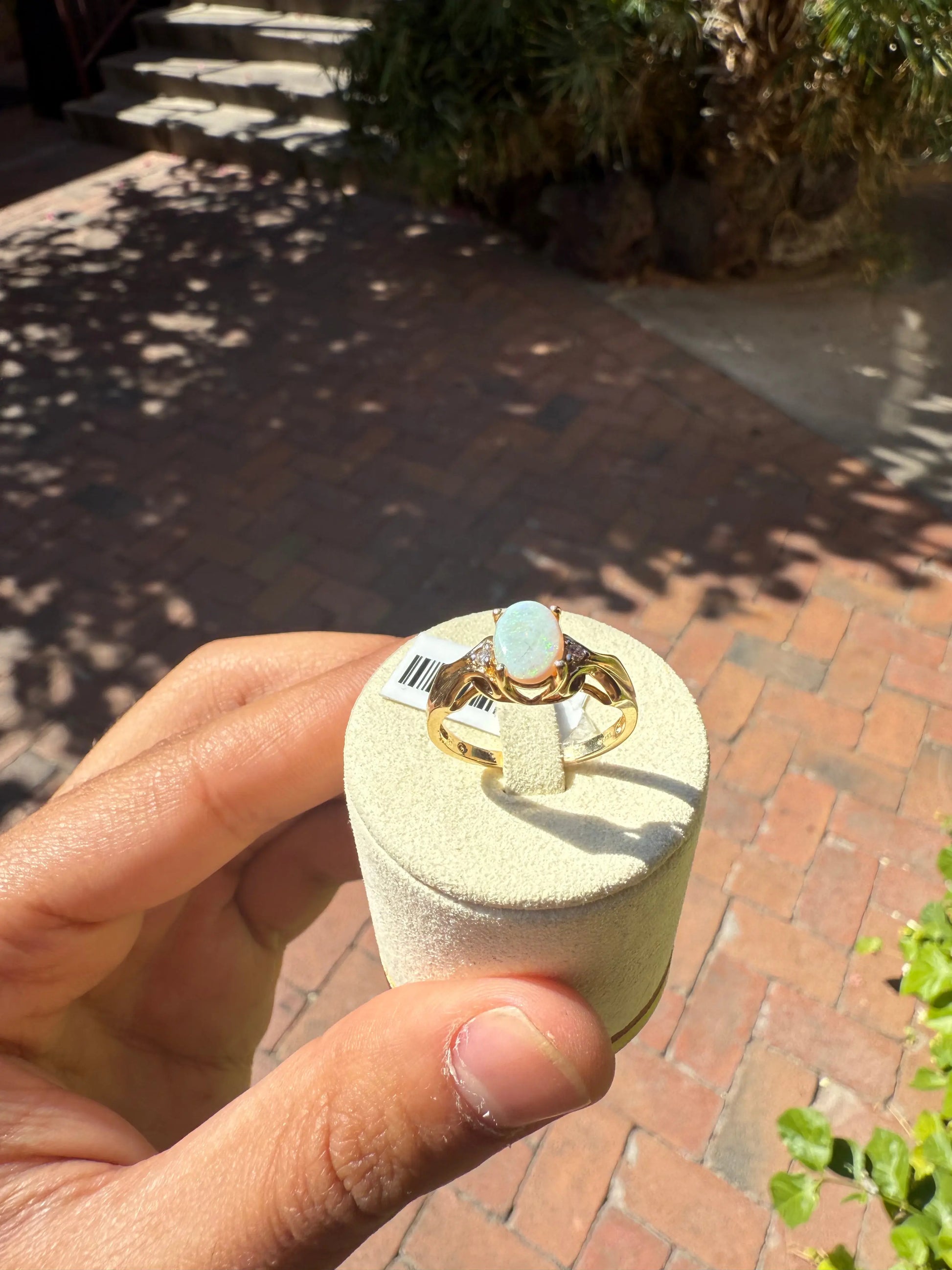 Royal Natural Opal Diamond Ring – 14K Gold Last Rodeo Western Wear & Hat Bar