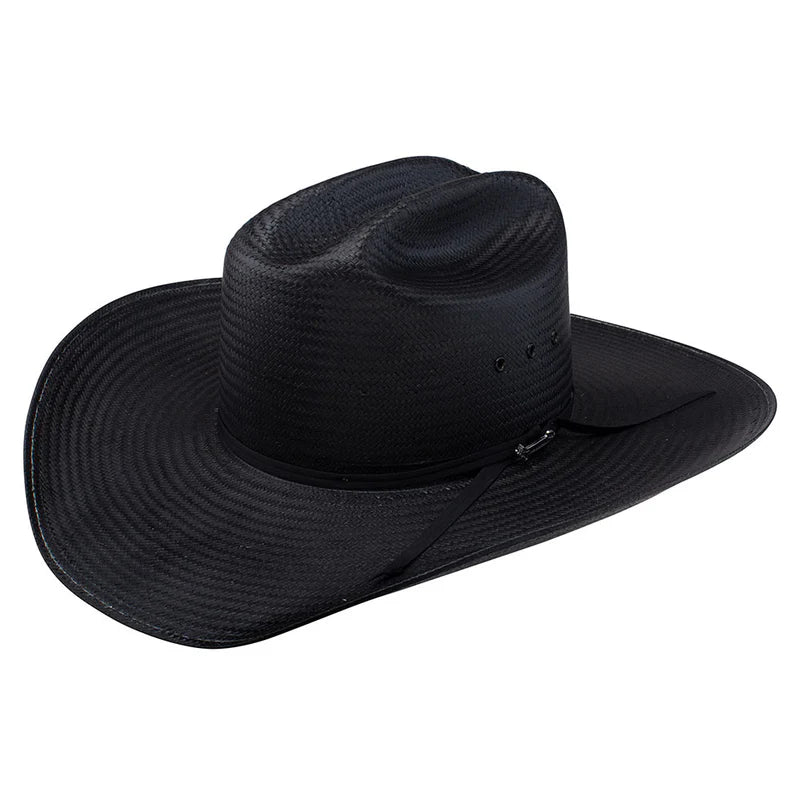 Stetson 10X Coal Mine Black Shantung Straw Cowboy Hat
