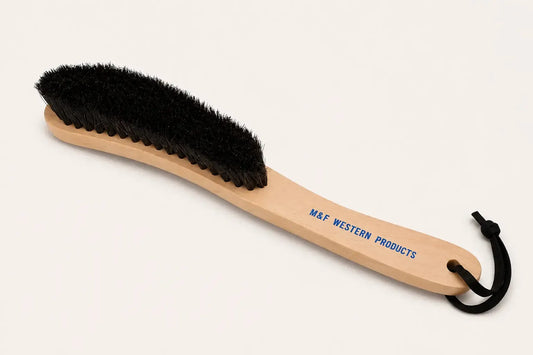 M&F Western Felt Hat Brush | Horsehair Cowboy Hat Brush Last Rodeo Western Wear & Hat Bar