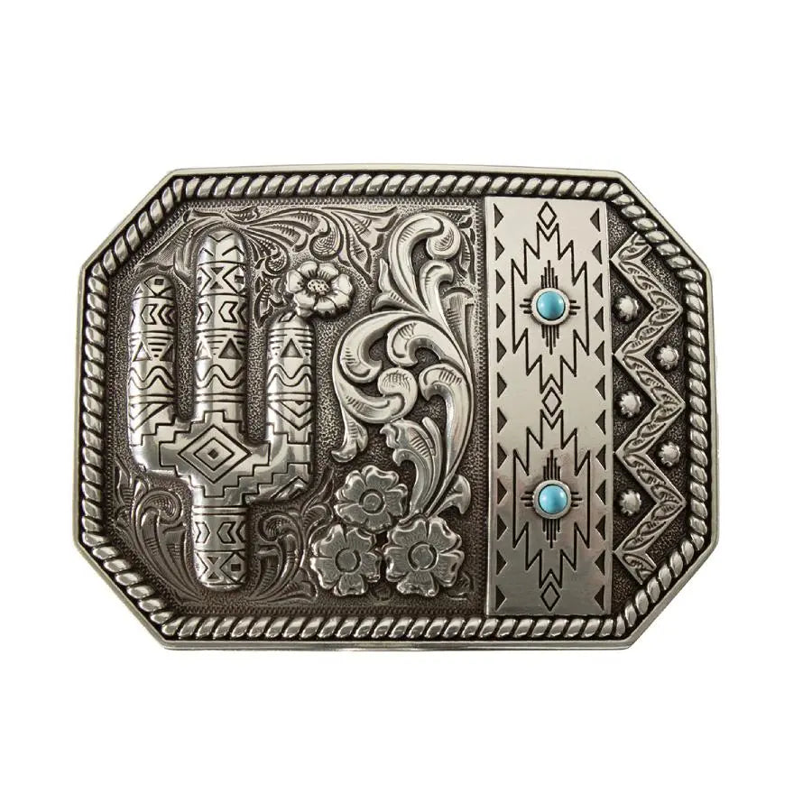 Blazin Roxx Women's Cactus Floral Belt Buckle Last Rodeo Western Wear & Hat Bar