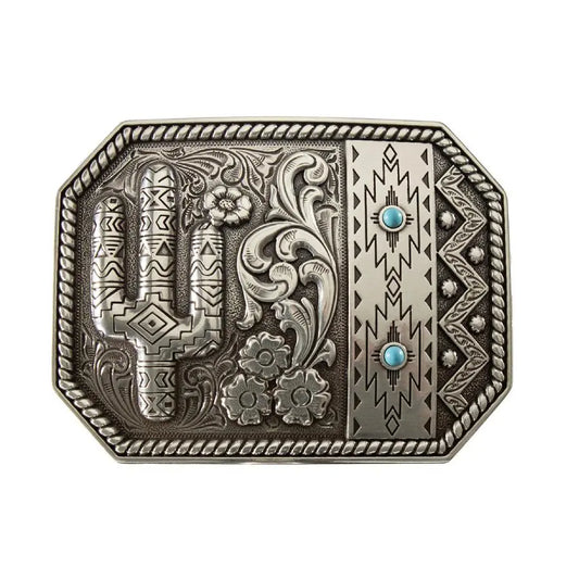 Blazin Roxx Women's Cactus Floral Belt Buckle Last Rodeo Western Wear & Hat Bar