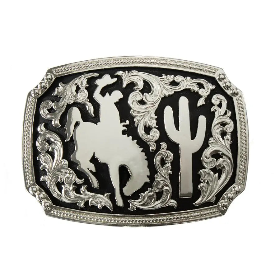 Nocona Bronc Rider Belt Buckle Last Rodeo Western Wear & Hat Bar