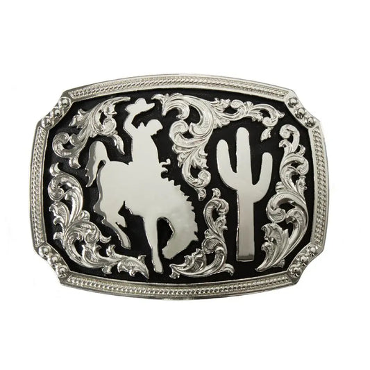 Nocona Bronc Rider Belt Buckle Last Rodeo Western Wear & Hat Bar