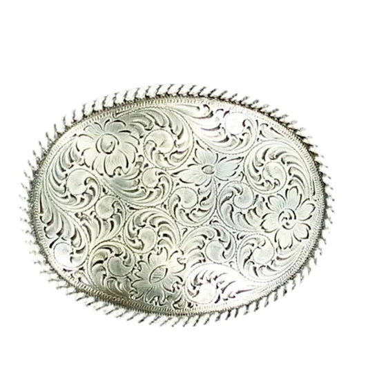 Nocona Oval Scrolled Western Belt Buckle