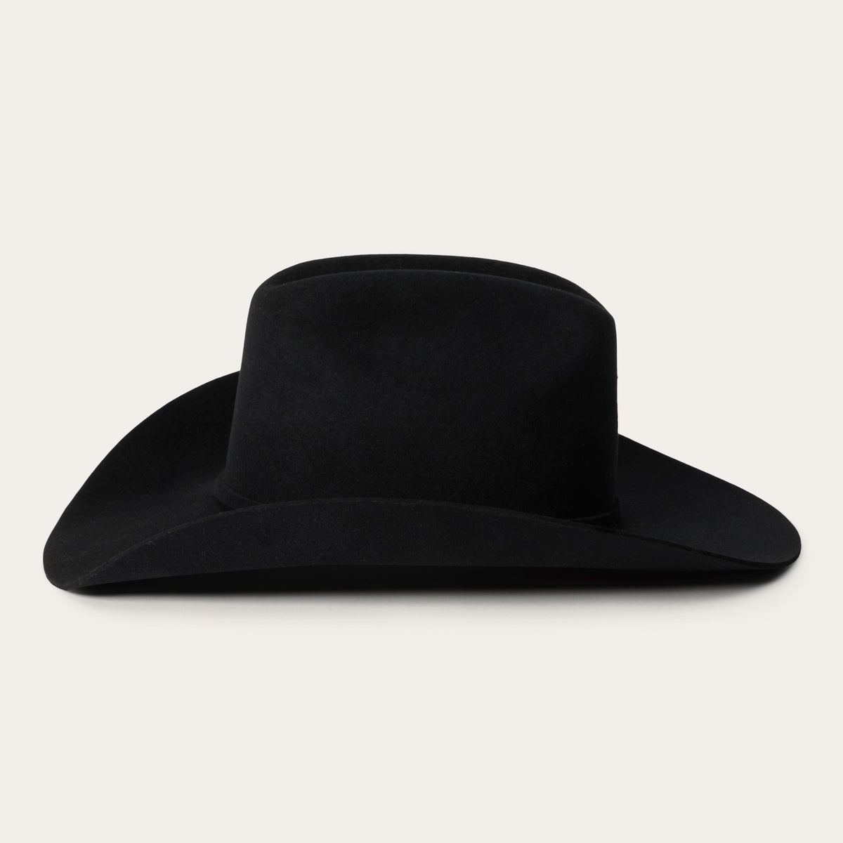 Stetson Corral black hat front view 4 inch brim