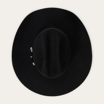 Stetson Corral silver buckle hat band detail